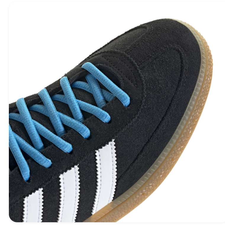 Adidas Handball Spezial Black White Bright Blue Gum Sneakers