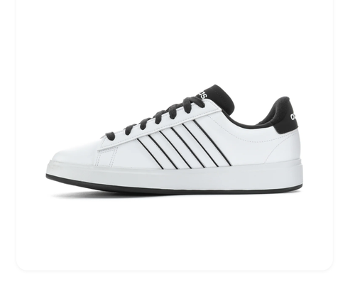 Adidas Grand Court White Black Sneakers