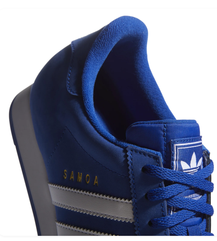 Adidas Samoa Royal Blue White Low Top Sneakers
