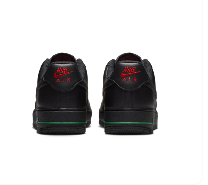 Nike Air Force 1 Low Rose Black University Red Green Floral Special Edition Sneakers