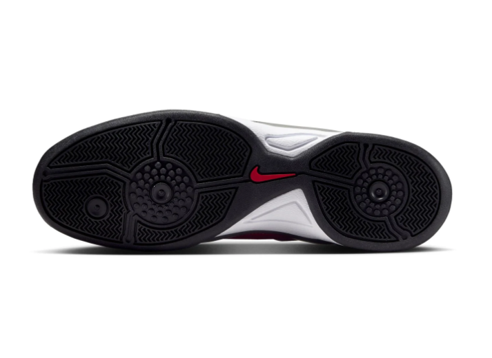 Nike Total 90 Laser IC Metallic Silver Dark Red Black Indoor Court Football Sneakers
