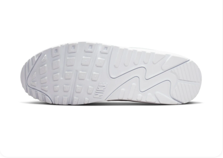 Nike Air Max 90 White Dark Smoke Grey Classic Running Lifestyle Sneakers