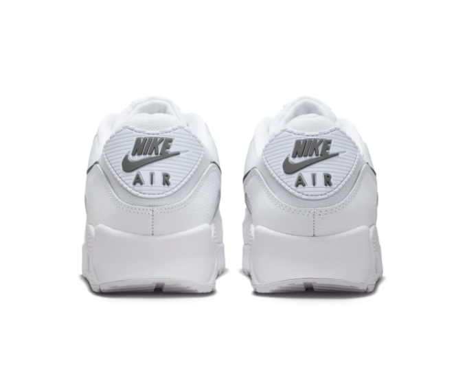 Nike Air Max 90 White Dark Smoke Grey Classic Running Lifestyle Sneakers