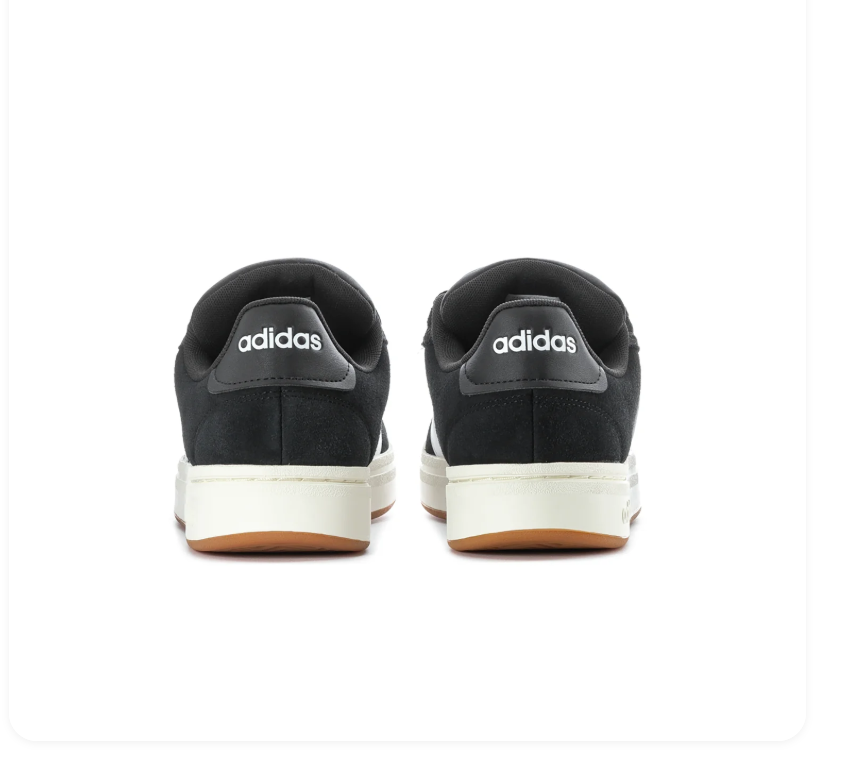 Adidas Grand Court Alpha Black White Gum Sneakers