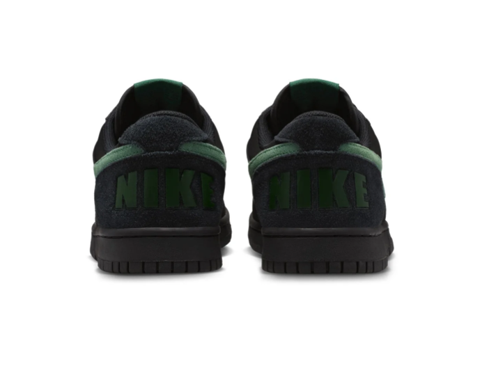Nike Dunk Low Black Gorge Green Suede Retro Basketball Sneakers