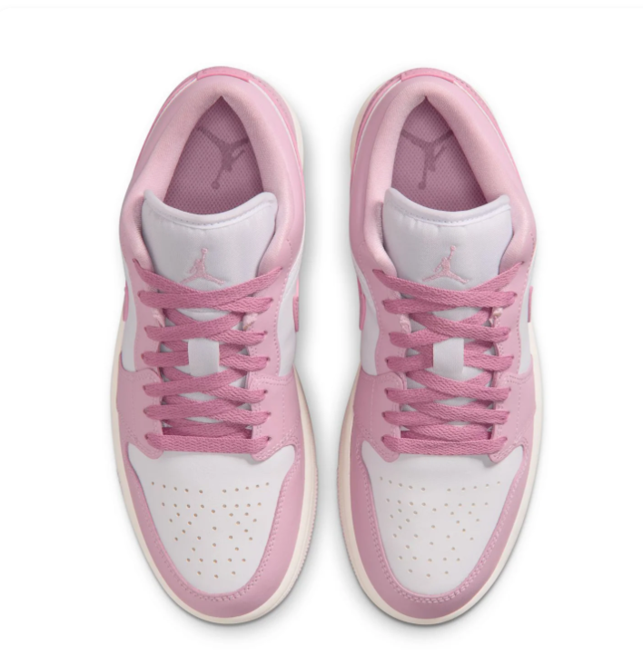 Air Jordan 1 Low Pink White Sneakers