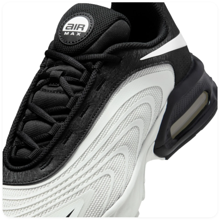 Nike Air Max Exosense White Black Modern Running Sneakers