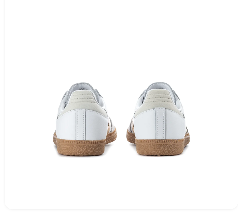 Adidas Samba OG White Champagne Gold Grey Gum Sneakers
