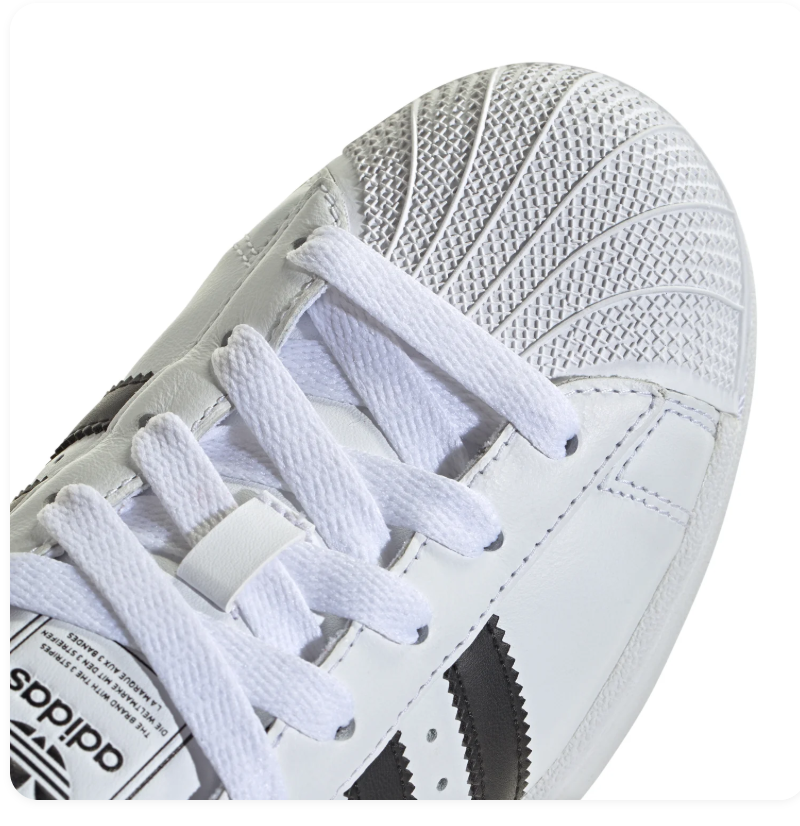 Adidas Superstar White Black Shell Toe Sneakers