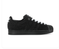 Adidas Superstar Triple Black Suede Shell Toe Sneakers