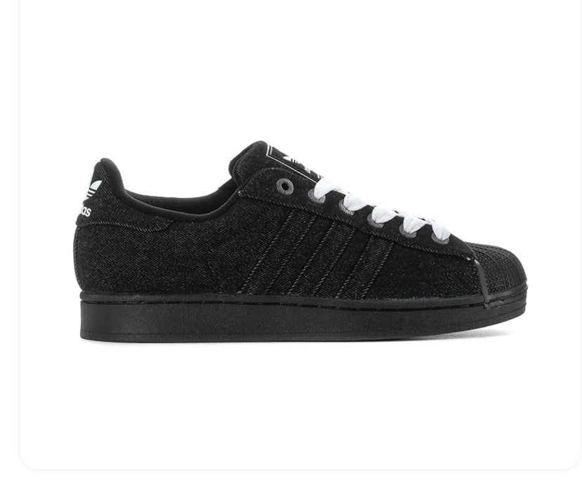 Adidas Superstar Triple Black Suede Shell Toe Sneakers