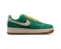 Nike Air Force 1 Low '07 Malachite Green Sail University Gold Embossed Texture Gum Classic Court Lifestyle Sneakers