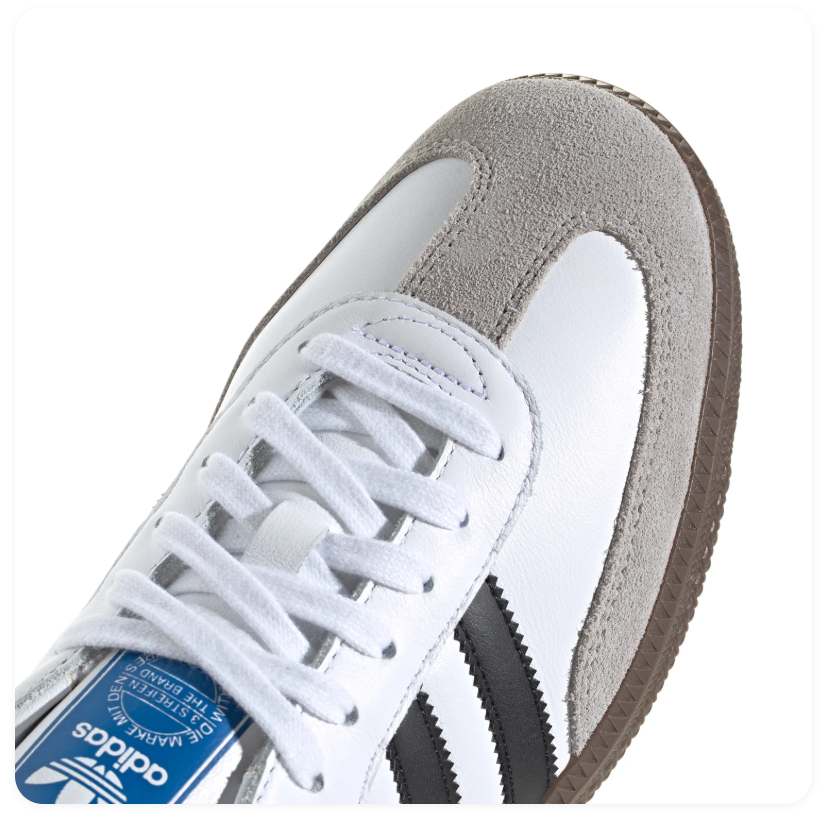 Adidas Samba OG White Black Grey Gum Sneakers