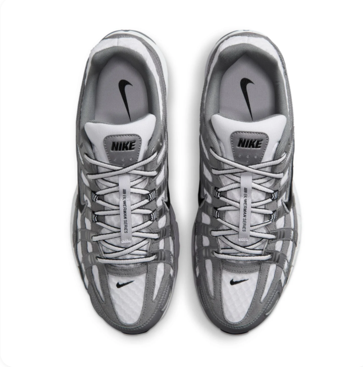 Nike P-6000 Bowerman Series Cool Grey Wolf Grey White Retro Running Sneakers