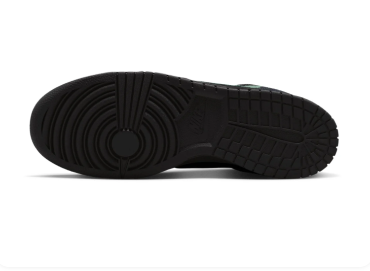 Nike Dunk Low Black Gorge Green Suede Retro Basketball Sneakers