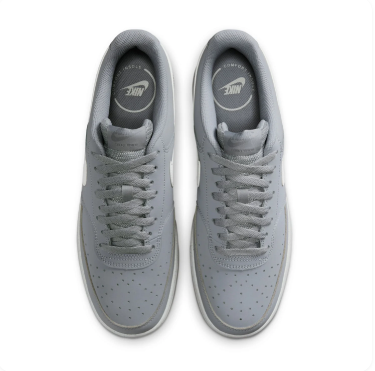 Nike Court Vision Low Next Nature Wolf Grey White Sustainable Sneakers