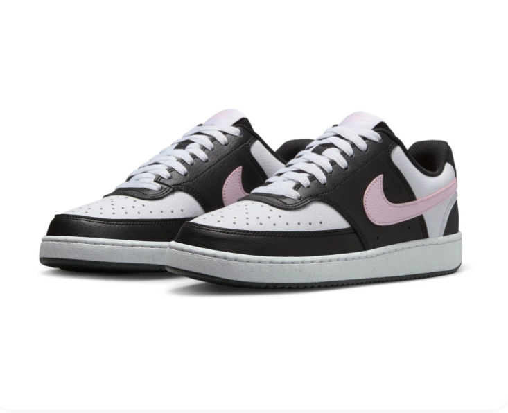 Nike Court Vision Low White Black Pink Foam Panda Court Lifestyle Sneakers