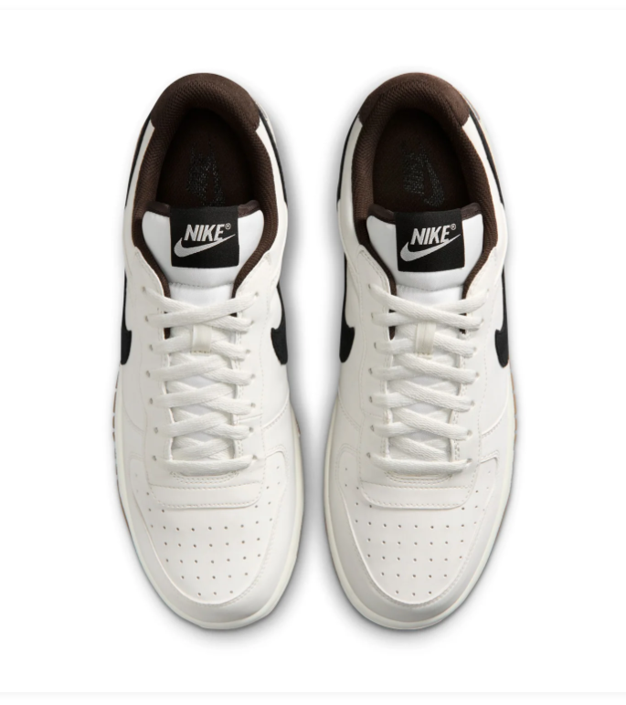 Nike Dunk Low Sail Black Baroque Brown Gum Retro Basketball Sneakers