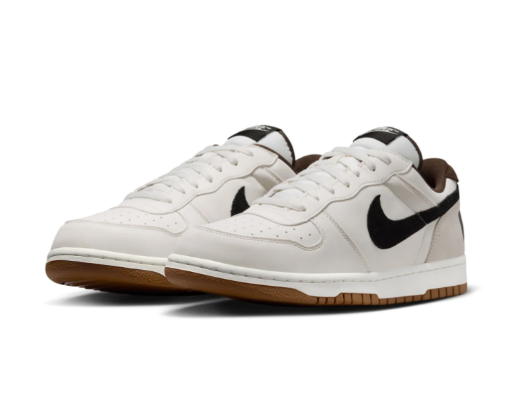 Nike Dunk Low Sail Black Baroque Brown Gum Retro Basketball Sneakers