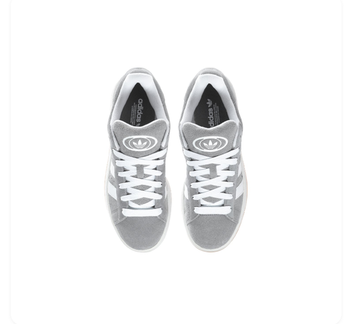 Adidas Campus 00s Grey White Gum Suede Retro Sneakers