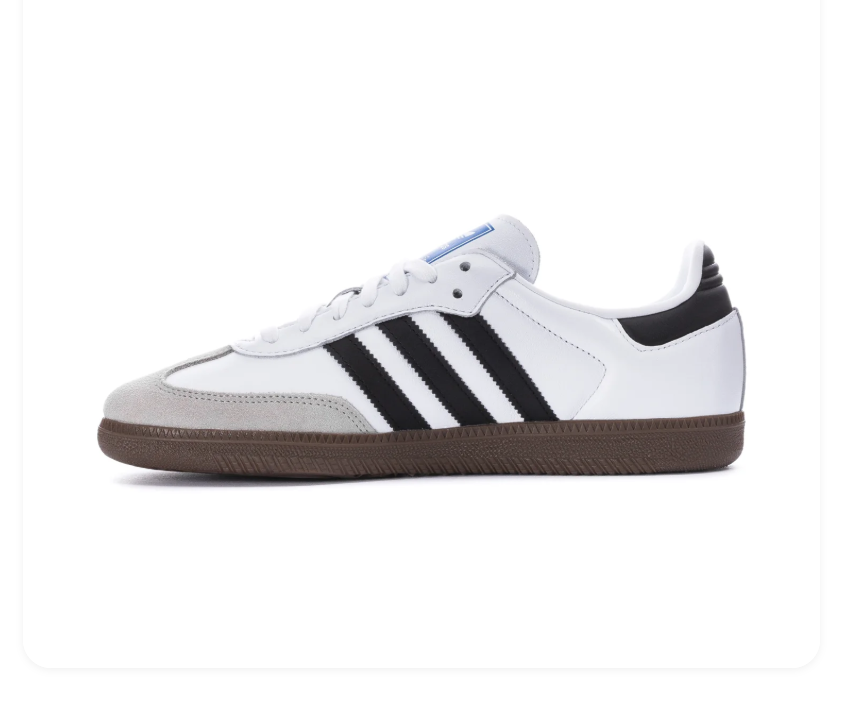 Adidas Samba OG White Black Grey Gum Sneakers