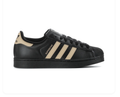 Adidas Superstar Core Black Sand Beige Sneakers