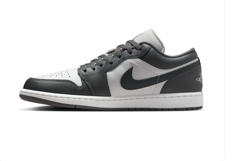 Air Jordan 1 Low Shadow Dark Grey White Sneakers