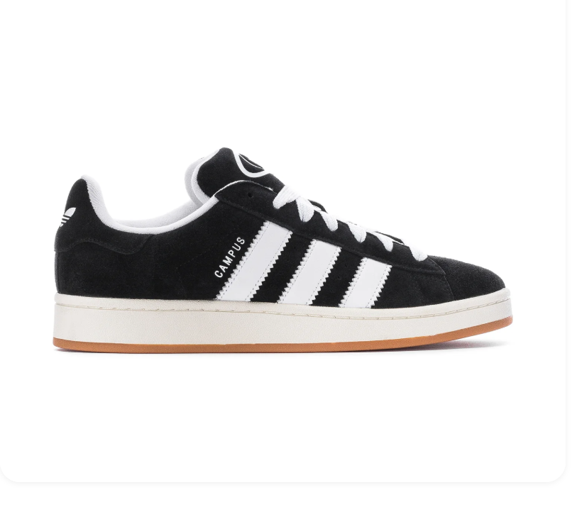Adidas Campus 00s Black White Gum Sneakers