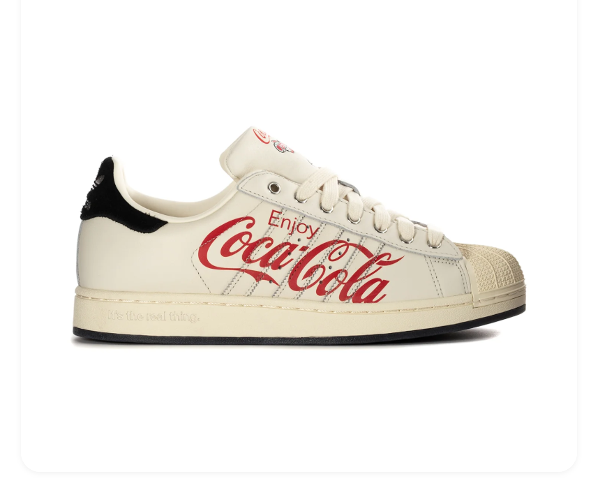 Adidas Superstar x Coca-Cola Cream White Black Limited Edition Sneakers