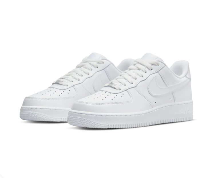 Nike Air Force 1 Low '07 Triple White Classic Leather Sneakers