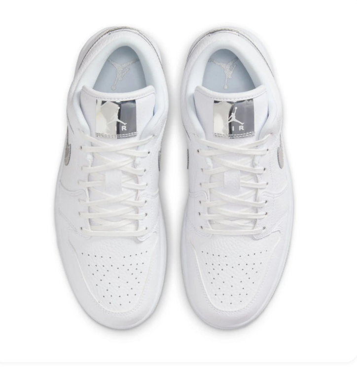 Air Jordan 1 Low Triple White Sneakers
