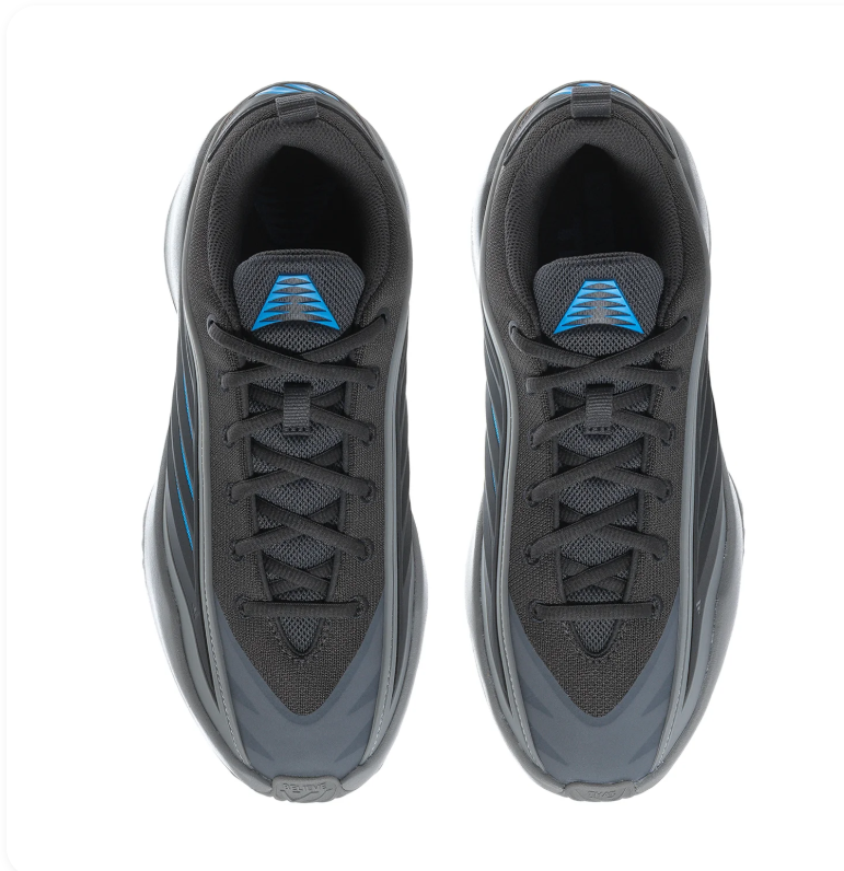 Adidas Basketball Low Top Sneakers Black Blue Grey