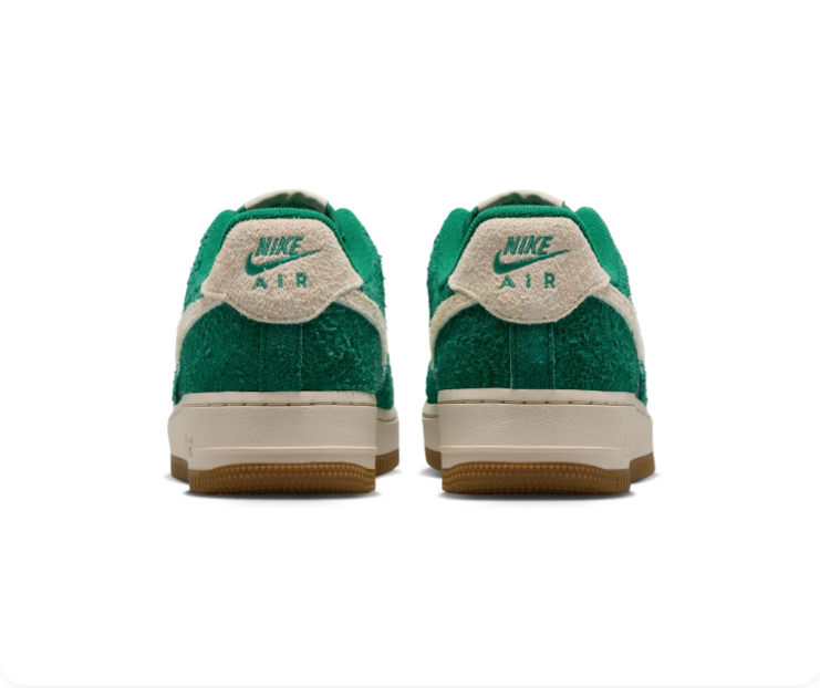 Nike Air Force 1 Low '07 Malachite Green Sail University Gold Embossed Texture Gum Classic Court Lifestyle Sneakers