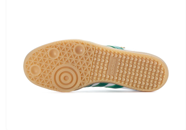 Adidas Samba OG Cloud White Collegiate Green Gum Sneakers