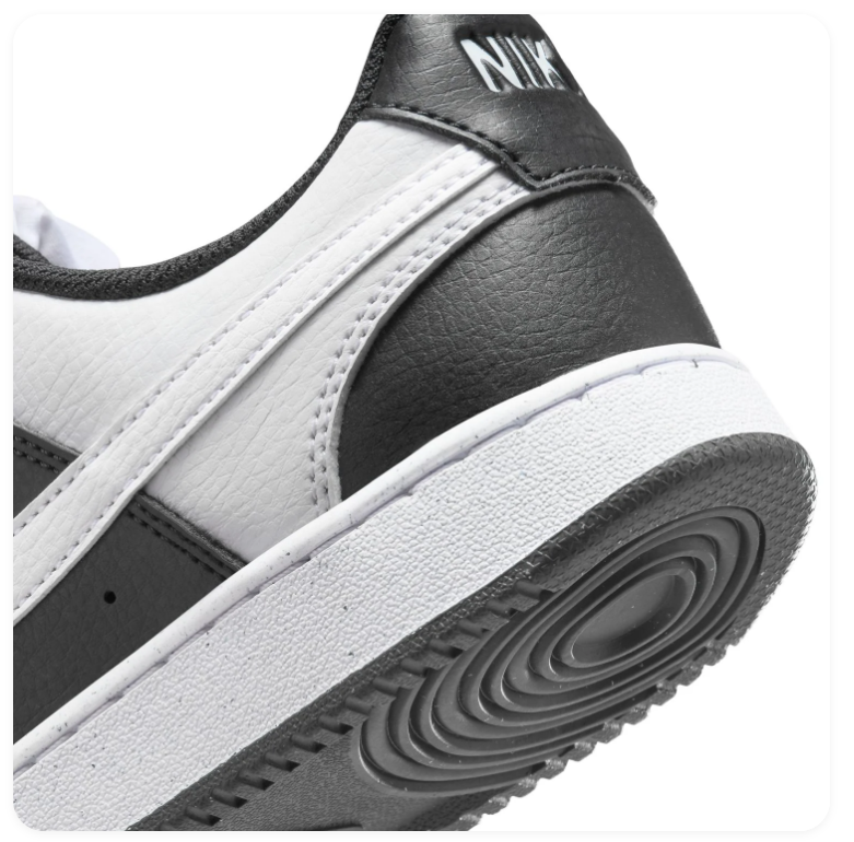 Nike Court Vision Low Next Nature Black White Panda Classic Court Lifestyle Sneakers