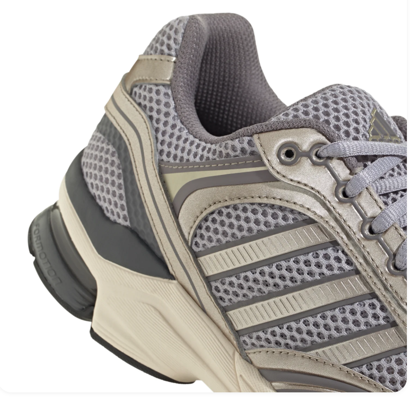 Adidas Response CL Grey Champagne Gold Cream Vintage Running Shoes
