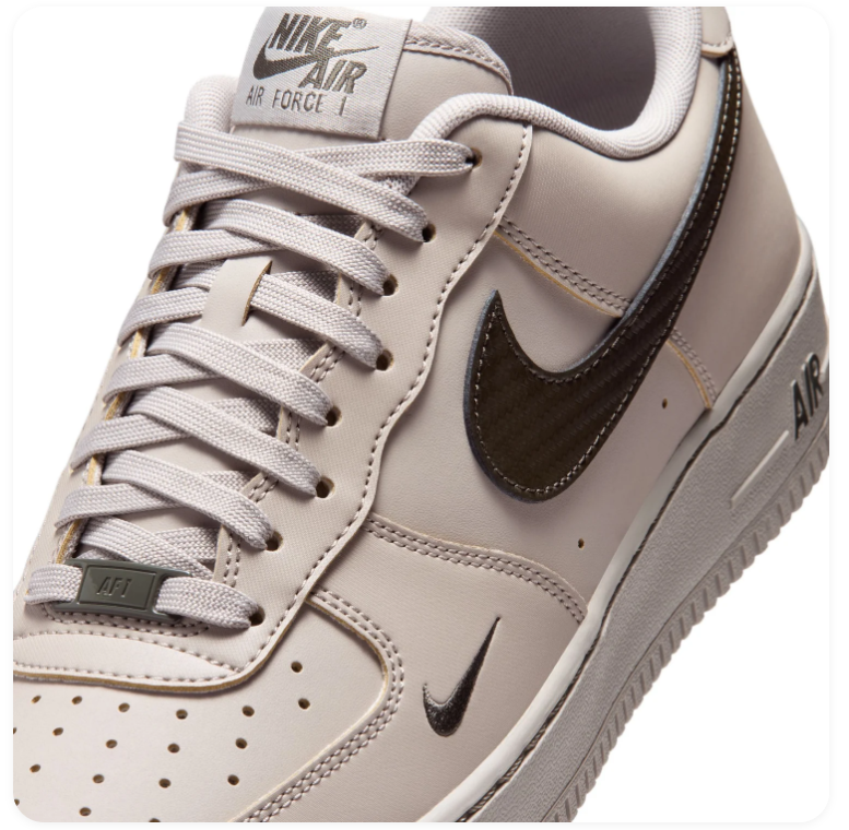 Nike Air Force 1 Low '07 LV8 Desert Sand Baroque Brown Tonal Earth Tone Court Sneakers