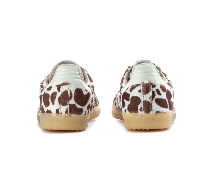 Adidas Handball Spezial Giraffe Print Pony Hair Brown White Blue Gum Sneakers