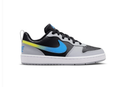 Nike Court Vision Low Black Wolf Grey Photo Blue Yellow Strike Multi-Color Court Lifestyle Sneakers