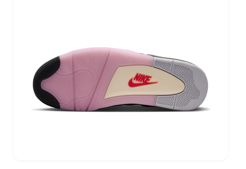 Air Jordan 4 Retro White Pink Foam Fuchsia Nike Air Sneakers