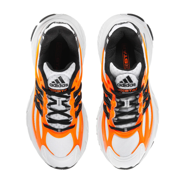 Adidas Adistar Cushion White Solar Orange Black Silver Running Shoes