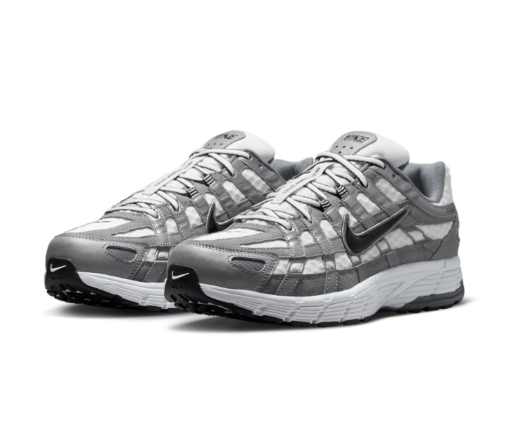 Nike P-6000 Bowerman Series Cool Grey Wolf Grey White Retro Running Sneakers