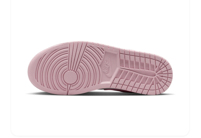 Air Jordan 1 Low Pink White Sneakers