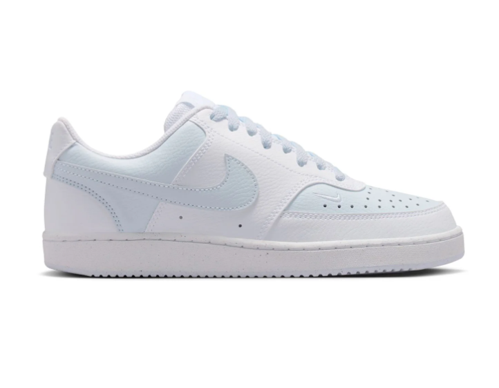 Nike Court Vision Low White Aura Ice Blue Tonal Court Sneakers