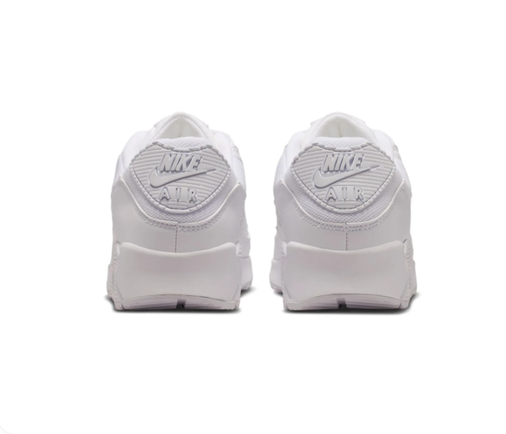 Nike Air Max 90 Triple White Classic Leather Sneakers