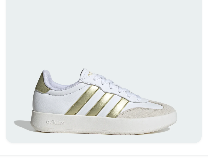 Adidas VL Court 3.0 White Olive Green Suede Trim Sneakers