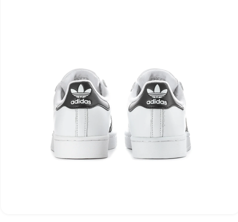 Adidas Superstar White Black Shell Toe Sneakers