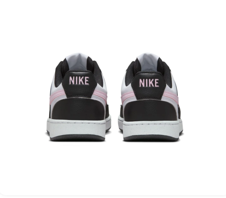 Nike Court Vision Low Next Nature White Black Pink Foam Floral Court Sneakers