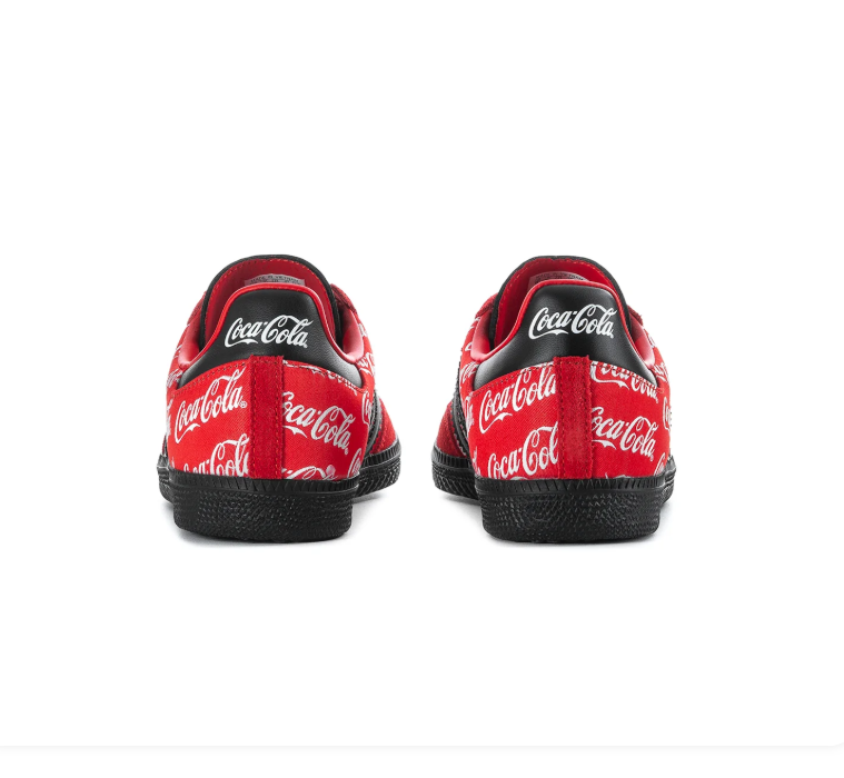 Adidas Samba OG x Coca-Cola Red Black All-Over Print Sneakers