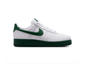 Nike Air Force 1 Low '07 White Gorge Green Swoosh Green Sole Classic Court Sneakers